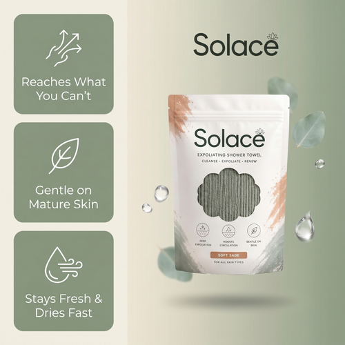 Solace Exfoliating Shower Towel